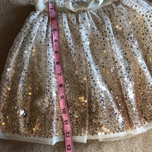 Bottoms - Little girls sparkly gold skirt Bottoms - Little girls sparkly gold skirt